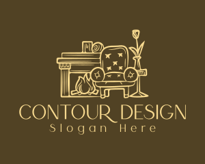 Interior Design Armchair logo design