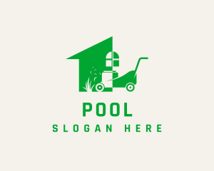 Home Garden Lawn Mower Logo