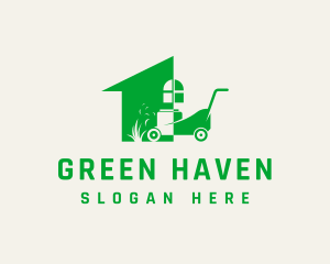 Bush - Home Garden Lawn Mower logo design