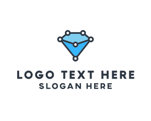 Communication - Blue Diamond Tech logo design