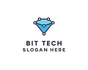 Blue Diamond Tech logo design