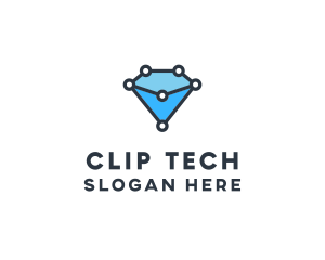 Blue Diamond Tech logo design