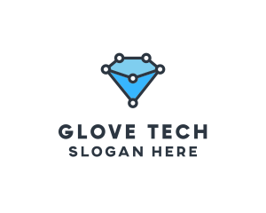 Blue Diamond Tech logo design