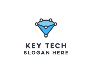 Blue Diamond Tech logo design