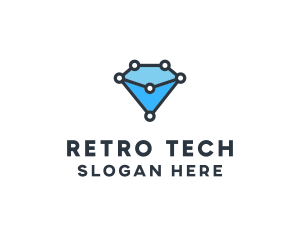 Blue Diamond Tech logo design