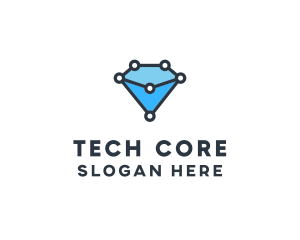 Blue Diamond Tech logo design