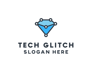 Blue Diamond Tech logo design