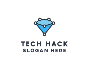 Blue Diamond Tech logo design