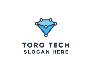 Blue Diamond Tech logo design