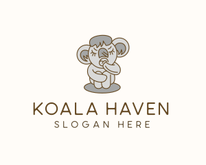Sleepy Koala Preschool logo design