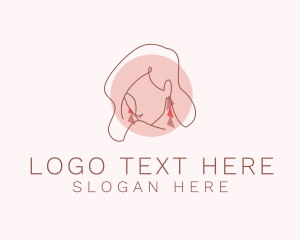 Elegant - Woman Jewelry Fashion logo design
