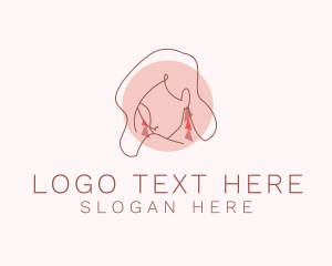 Woman Jewelry Fashion Logo