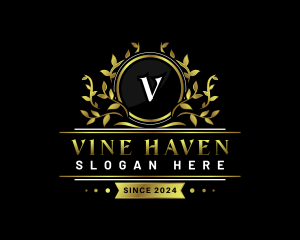 Luxury Vine Crest logo design