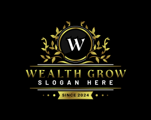 Luxury Vine Crest logo design