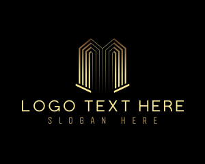 Expensive - Luxury Realty Building logo design