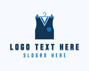 Wardrobe - Vest Clothing Apparel logo design