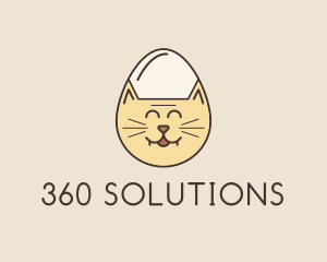 Cat Egg Head logo design