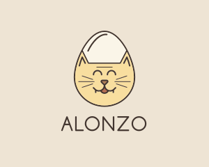 Cat Egg Head logo design