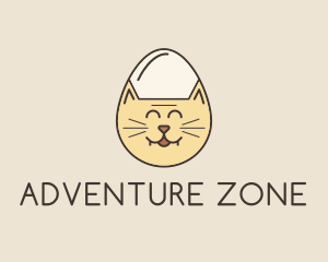 Cat Egg Head logo design