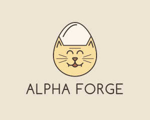 Cat Egg Head logo design