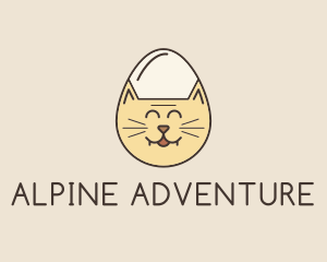 Cat Egg Head logo design