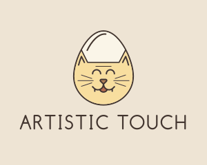 Cat Egg Head logo design