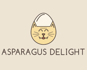 Cat Egg Head logo design