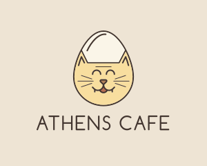 Cat Egg Head logo design