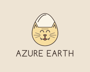 Cat Egg Head logo design