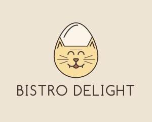 Cat Egg Head logo design