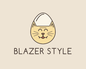 Cat Egg Head logo design