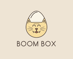 Cat Egg Head logo design