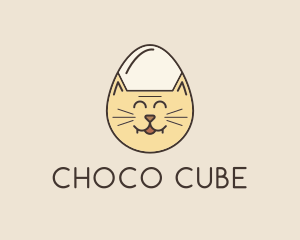 Veterinarian - Cat Egg Head logo design