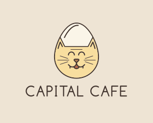 Cat Egg Head logo design