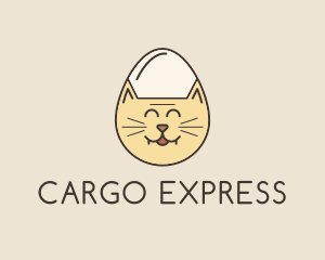 Cat Egg Head logo design