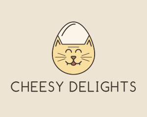 Cat Egg Head logo design