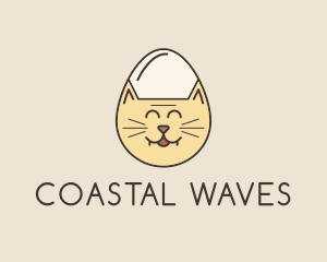 Cat Egg Head logo design