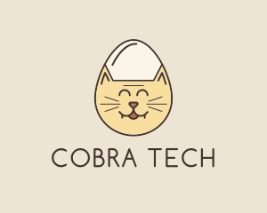 Cat Egg Head logo design