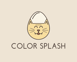 Cat Egg Head logo design