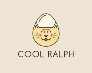 Cat Egg Head logo design