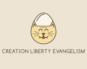 Cat Egg Head logo design