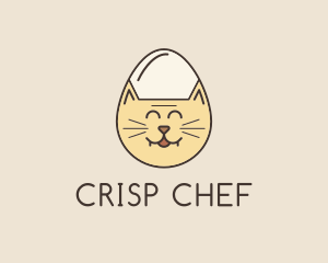 Cat Egg Head logo design