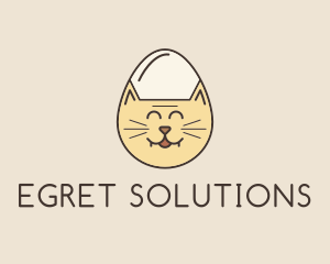 Cat Egg Head logo design