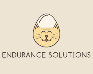 Cat Egg Head logo design