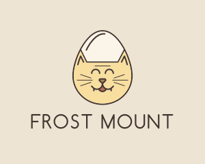 Cat Egg Head logo design