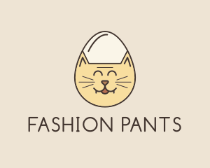 Cat Egg Head logo design