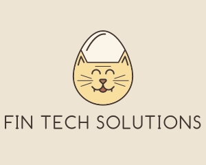 Cat Egg Head logo design