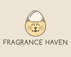 Cat Egg Head logo design