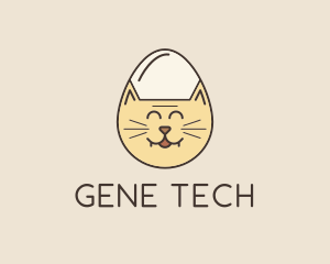 Cat Egg Head logo design