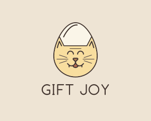 Cat Egg Head logo design